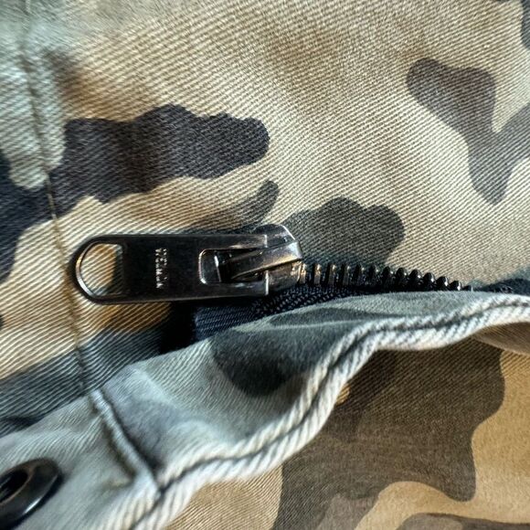 Zara Men Multicolor Camouflage Long Sleeve Pockets Full Zip Hooded Jacket Sz S - Picture 10 of 16